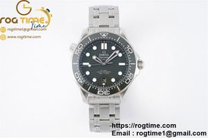Seamaster Diver 300M SS ZF 1:1 Best Edition Green Ceramic Green Dial on Bracelet A8800