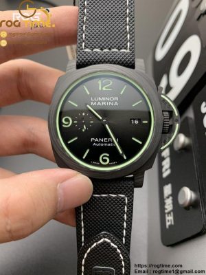 PAM1118 Luminor Marina “Luminous Trilogy” VSF 1:1 Best Edition on Black Sportech Strap P.9010