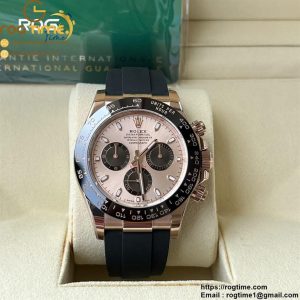 Daytona 116515 BTF 1:1 Best Edition 904L Steel RG/Black Dial  on Oysterflex Strap Asia 4130