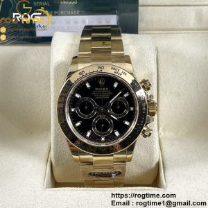 Daytona 116508 BTF 1:1 Best Edition Black Dial on YG Bracelet SA4130