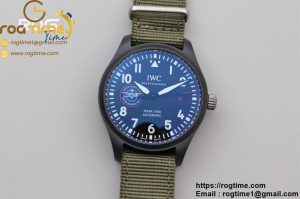 Top Gun Pilot Mark XVIII Limited "SFTI" M+F 1:1 Best Edition Black Dial on Green Nylon Strap A35111