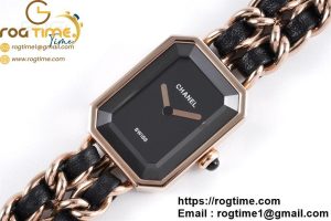 Chanel Premiere RG Black BVF Swiss Quartz