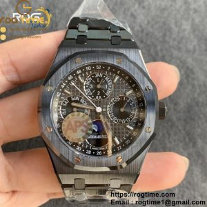 Royal Oak Perpetual Calendar 26579CE Black Ceramic APSF Best Edition on Black Ceramic Bracelet A5134 (CHS)