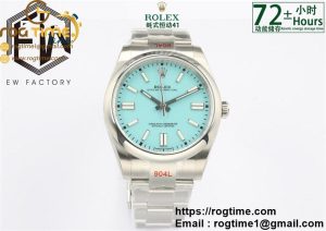 Oyster Perpetual 41mm 124300 EWF V2 Best Edition Tiffany Blue Dial on 904L SS Bracelet A3230