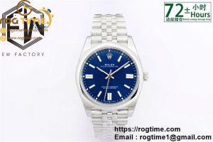 Oyster Perpetual 41mm 124300 EWF Best Edition Blue Dial on SS Jubilee Bracelet A3230