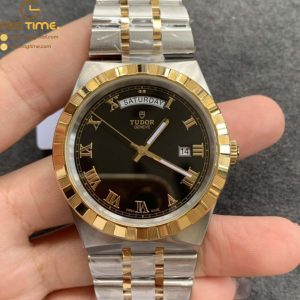 Tudor Royal  SS/YG Bezel V7F 1:1 Best Edition Black Dial on SS/YG Bracelet A2834