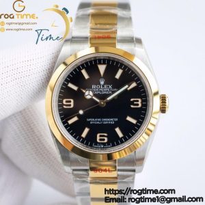 Explorer I 124273 36mm EWF Best Edition 904L YG/SS Black Dial on YG/SS Bracelet Asia 3230