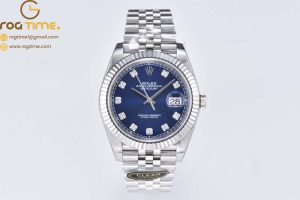 DateJust 41 126334 Clean 1:1 Best Edition 904L Steel Blue Diamond Dial on Jubilee Bracelet VR3235