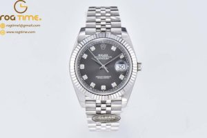 DateJust 41 126334 Clean 1:1 Best Edition 904L Steel Gray Diamond Dial on Jubilee Bracelet VR3235