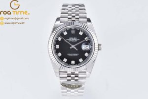 DateJust 41 126334 Clean 1:1 Best Edition 904L Steel Black Diamond Dial on Jubilee Bracelet VR3235