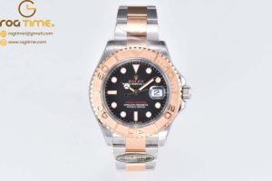 Yacht-Master 126621 SS/RG Clean Factory 904L Steel Black Dial on SS/RG Bracelet VR3235