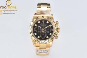 Daytona 116508 Clean 1:1 Best Edition Black Diamonds Dial on YG Bracelet SA4130