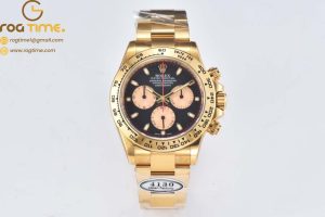 Daytona 116508 Clean Factory Best Edition 904L Steel Black/YG Dial on YG Bracelet SA4130