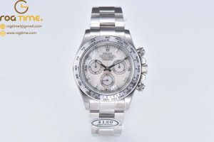 Daytona 116503 Clean 40MM SS White MOP Diamonds Dial SS Bracelet SA4130
