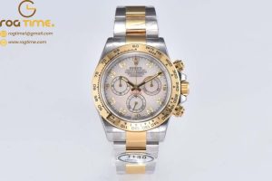 Daytona 116503 Clean 40MM YG/SS White MOP Diamonds Dial SS Bracelet SA4130