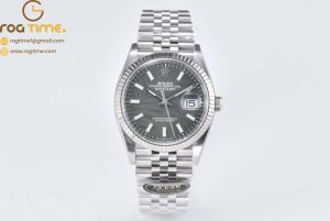 DateJust 36 SS 116234 CLEAN 1:1 Best Edition 904L Steel Green Leaf Dial on Jubilee Bracelet VR3235