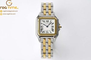 Panthère 27mm BVF 1:1 Best Edition SS/YG White Dial on SS/YG Bracelet Ronda Quartz