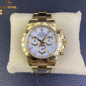 Daytona 116508 YG Clean Factory 1:1 Best Edition White Stick Dial on YG Oyster Bracelet A4130