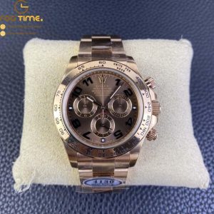 Daytona 116505 RG Clean Factory 1:1 Best Edition Brown Dial Numeral Marker on RG Oyster Bracelet A4130