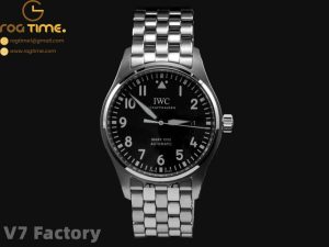 Mark XVIII IW327015 V7F 1:1 Best Edition Black Dial on SS Bracelet A2892