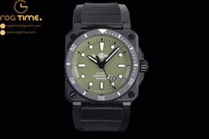 BR136B - Bell Ross BR03-92 Diver 42mm PVD/RU Green WMF MY9015