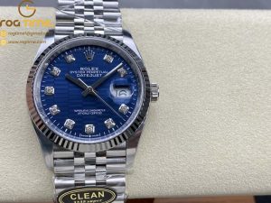 DateJust 36mm 126234 Clean 1:1 Best Edition 904L Steel Blue Diamond Dial on Jubilee Bracelet VR3235