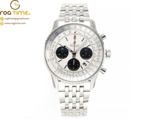 Navitimer Chronograph SS/SS Wht/Blk BLS V2 A7750 Mod