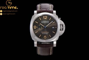 PAM1116 TTF 1:1 Best Edition Green Dial on Brown Leather Strap P9010