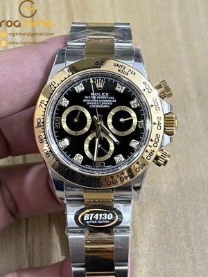 Daytona 116503 BTF 1:1 Best Edition 904L Black Diamond Dial on SS/YG Bracelet SA4130