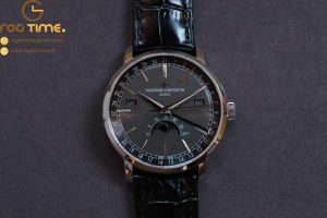 Traditionnelle 4010T SS MXF Best Edition Grey Dial on Black leather strap A2460QCL