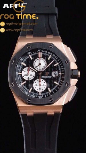 Audemars Piguet - Royal Oak Offshore 44mm RG/RU Black/Stk APF A3126 Mod