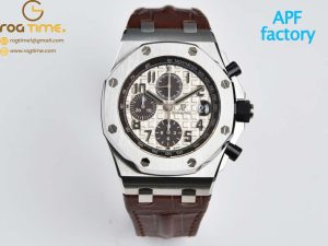 Audemars Piguet - Royal Oak Offshore 42mm SS/LE Cream/Brown APF A3126