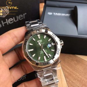 Original Factory Tag Heuer - Aquaracer Caliber 5 SS/SS Green Textured SW200