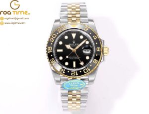 GMT Master II 126713 SS Clean 1:1 Best Edition Black Dial on YG/SS Jubilee Bracelet DD3285