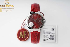 Cartier – Balon Bleu De Cartier 33mm SS/LE Red Dial AF NH05