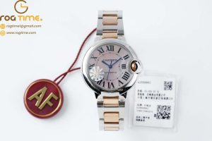 Cartier – Balon Bleu De Cartier 33mm RG/SS Pink Mop Dial AF NH05