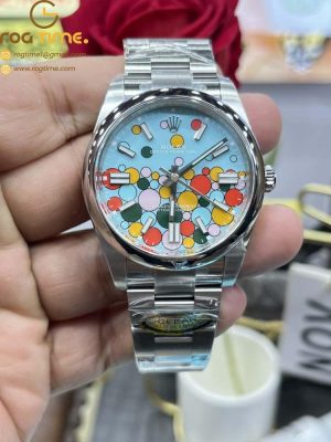 Oyster Perpetual 124300 41mm SS/SS Celebration Dial Clean VR3230