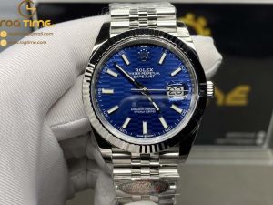 DateJust 41MM 126334 SS Clean 1:1 Best Edition Blue Fluted Dial on SS Jubilee Bracelet VR3235