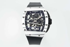 RM61-01 Yohan Blake White NTPT on Black Rubber Strap ZF RMUL2