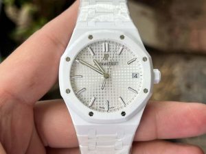 Royal Oak 41mm 15500 White Ceramic/Cer Silver Dial APSF A4302 Super Clone
