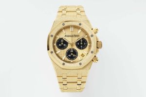 Royal Oak Chrono 26240BA Frosted 41mm YG/YG Gold/Blk APS SH4401 Super Clone