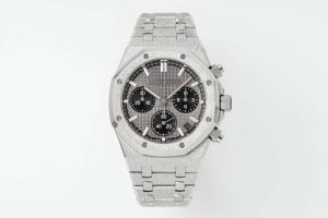 Royal Oak Chrono 26240BA Frosted 41mm SS/SS Grey/Blk APS SH4401 Super Clone