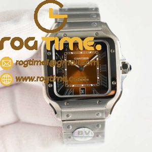 Santos De Cartier 40mm XL SS/SS Brown Dial BVF MY9015