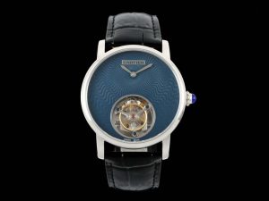 Rotonde De Cartier 40mm SS/LE Blue Corrugated Dial RMSF Tourb