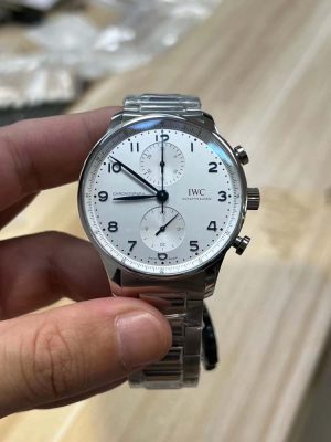 Portuguese Chrono IW371617 41mm SS/SS White/Num ZF A69355
