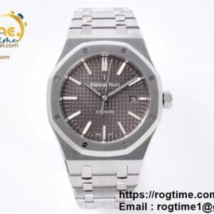 Royal Oak 41mm 15400 SS ZF 1:1 Best Edition Gray Textured Dial on SS Bracelet  A3120 Super Clone