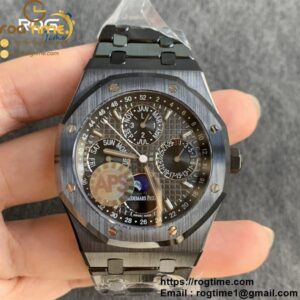 Royal Oak Perpetual Calendar 26579CE Black Ceramic APSF Best Edition on Black Ceramic Bracelet A5134 (CHS)