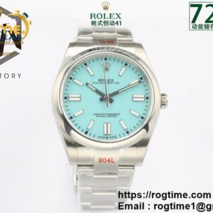 Oyster Perpetual 41mm 124300 EWF V2 Best Edition Tiffany Blue Dial on 904L SS Bracelet A3230