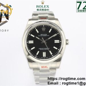 Oyster Perpetual 41mm 124300 EWF V2 Best Edition Black Dial on 904L SS Bracelet A3230