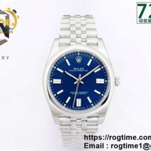 Oyster Perpetual 41mm 124300 EWF Best Edition Blue Dial on SS Jubilee Bracelet A3230